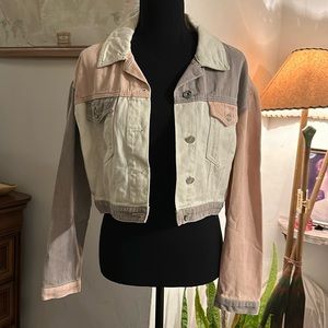 Multicolored denim jacket